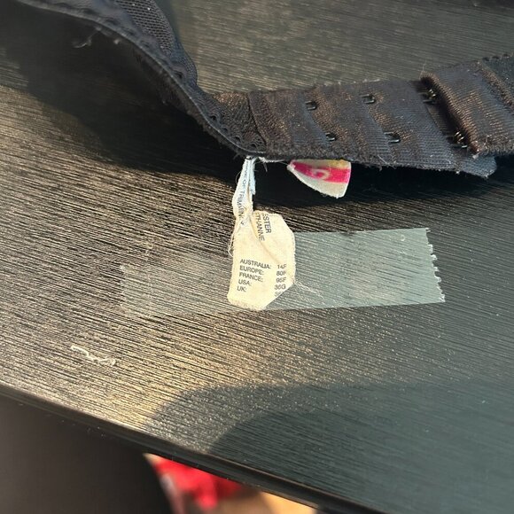 Parfait Purple Velvet Satin Bra 36G Push Up Underwire Plus Whimsigoth Coquette - Picture 4 of 4